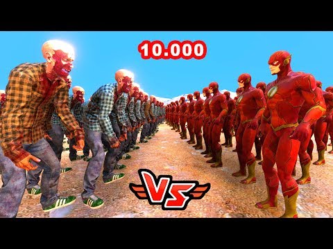 FLASH VS 10.000 ZOMBİ 😱 - Süper Kahramanlar