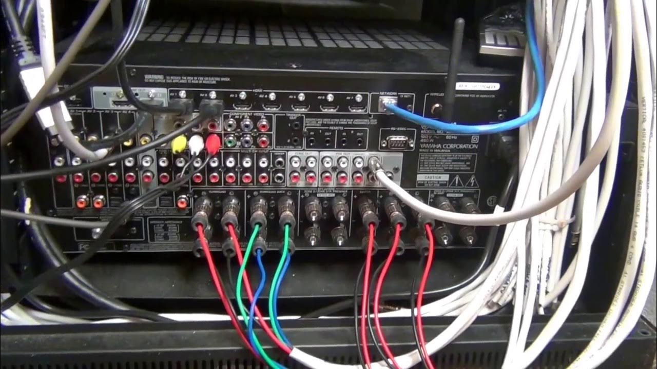 How to connect a surround sound receiver Part 4 YouTube