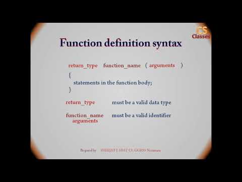 Functions Part 4 - User defined functions