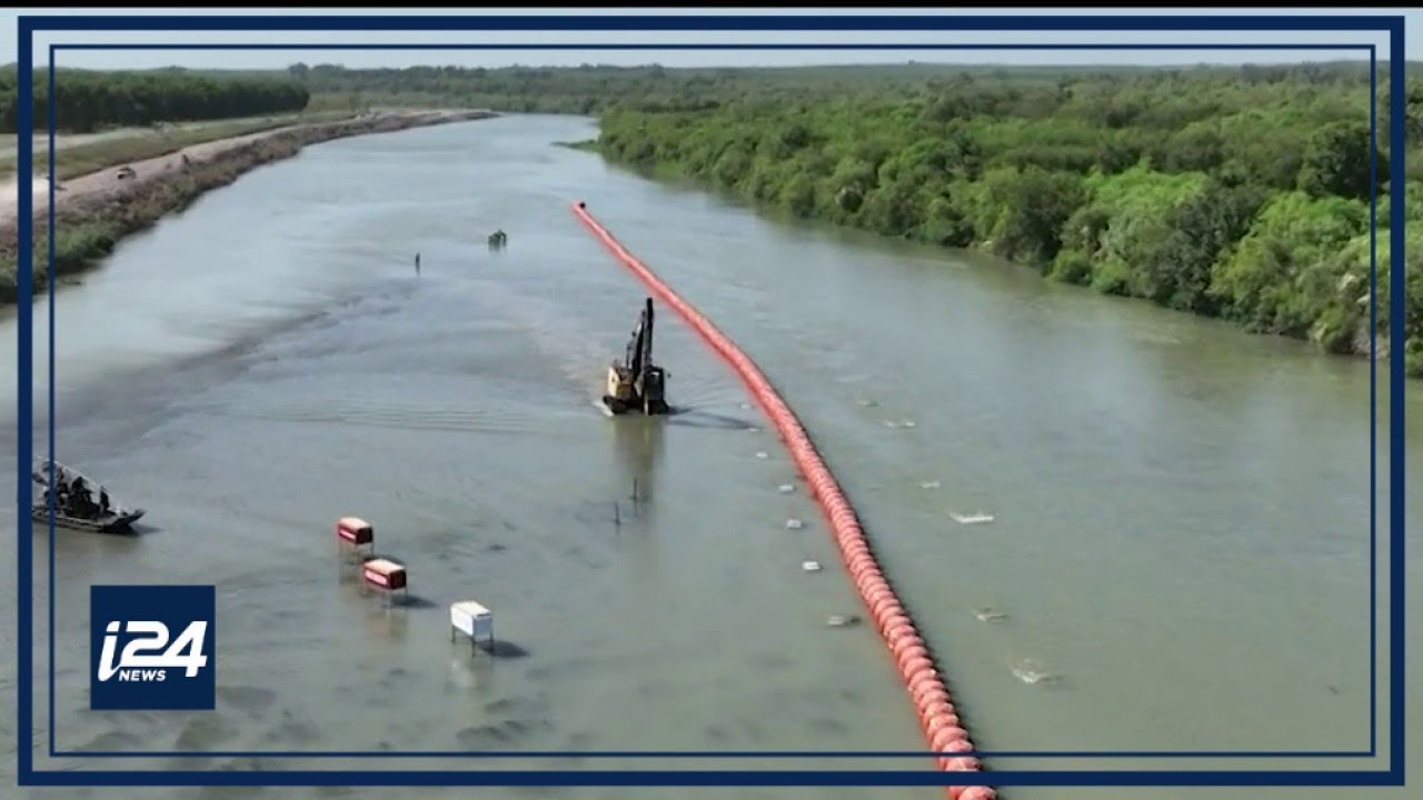 US : Justice Department sues Texas over floating border barriers - YouTube