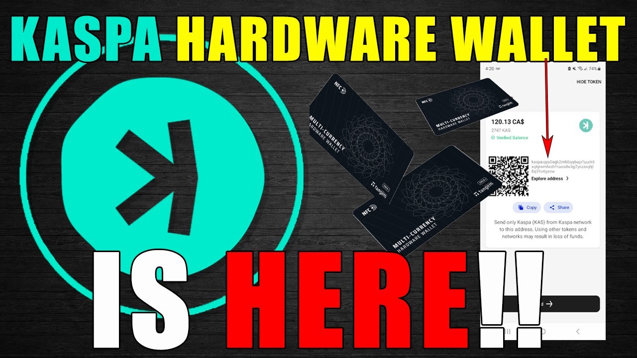 KASPA HARDWARE WALLET IS HERE!!! Testing YouTube