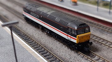 Ottersgrove N gauge running session 25/9/2025: Class 47 Intercity Swallow