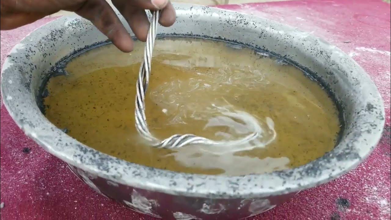 How to make hydrogen gas from wood ashes and water / Making potassium