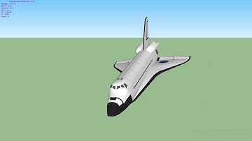 SketchUp 2017 + MSPhysics Space Shuttle Discovery Example ©31 Dec 2020