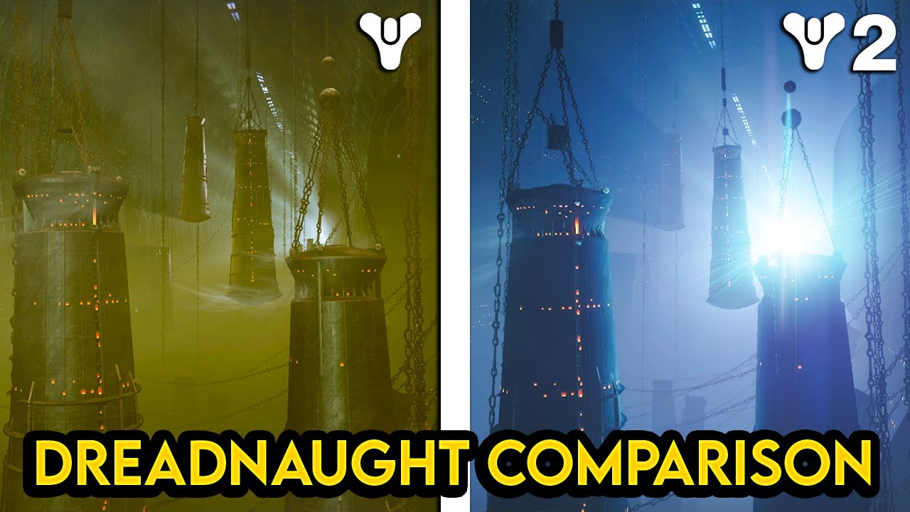 Destiny Dreadnaught Graphics Comparison D1 vs D2