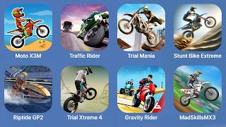 Moto X3M, Traffic Rider, Trial Mania, Stunt Bike Extreme, Riptide GP2, Trial Xtreme 4, Gravity Ride screenshot 2