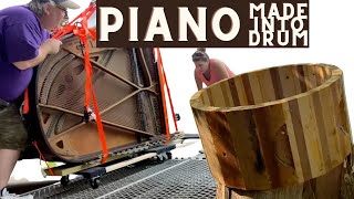 Transforming an Old German Piano into a Unique Snare Drum | DIY Restoration Process