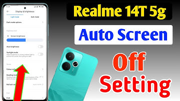 Realme 14t 5g me auto screen off setting / screen time setting in Realme 14t