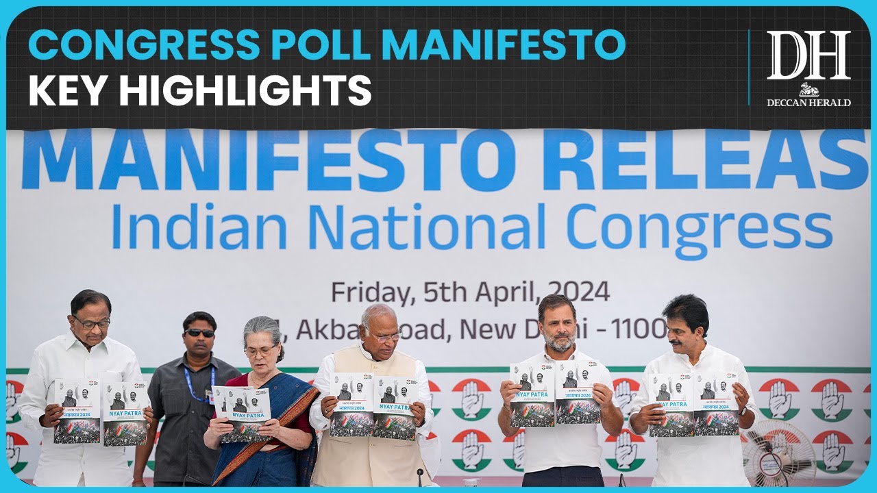 Congress releases manifesto for Lok Sabha polls | Caste census, cash ...