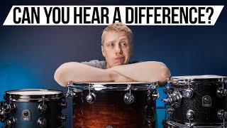 DOES THE WOOD TYPE REALLY MAKE A DIFFERENCE? - DRUM KIT COMPARISON MAPLE VS WALNUT VS TULIP WOOD