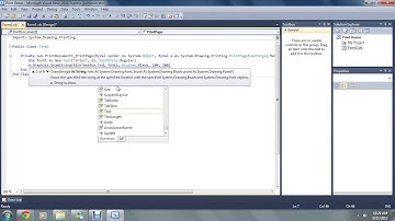 VB.NET Tutorials - Additions to Projects #4 - Printing