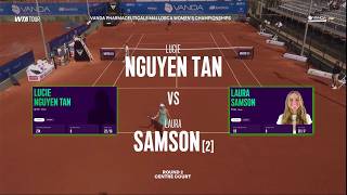 (Q) Lucie Nguyen Tan (FRA) vs  (2) Laura Samson (CZE) 18y  -  Game, Set, Match