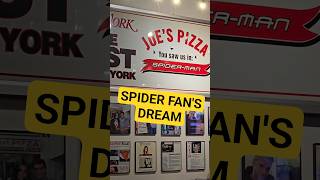 SPIDER-MAN FAN FLIES TO NYC FOR SOME SPIDEY PIZZA!!! #marvel #spiderman #sony