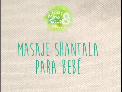 Masaje Shantala para bebé