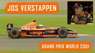 Grand Prix World 2001 | Jos Verstappen testing the Arrows A22 Formula One car
