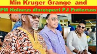 Minister Kruger Grange and PM Holness disrespect former PM PJ Patterson at Sabina Park