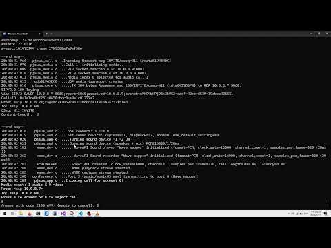 Summer VoIP Class PJSUA Final Project Demo
