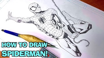 How To Draw SPIDERMAN!🕷Easy Step By Step TUTORIAL!