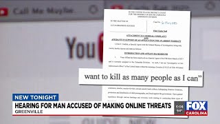 Hearing held for Upstate man accused of making online threats
