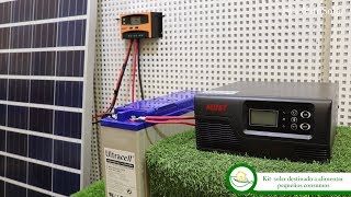 Exclusivo costo Educación Kit Panel Solar 300W 12V 1000Whdia - YouTube