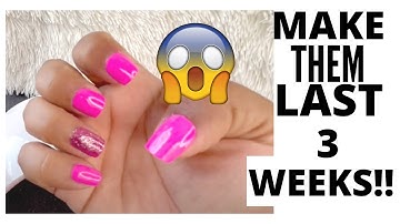 HOW I MAKE MY PRESS ONS LAST MORE THAN 3 WEEKS *EASY AND CHEAP*