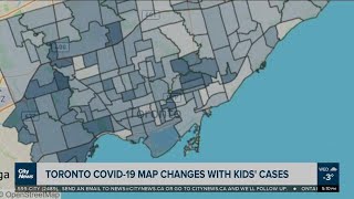 Toronto's COVID-19 map changes with children's cases