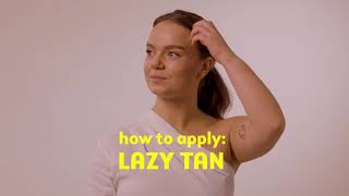 How to Apply Lazy Tan Self-Tanning Mist