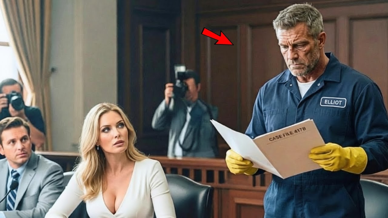 «Я ЗАЩИЩУ ЕЁ!» — уборщик, который спас БИЛЛИОНЕРШУ после того, как её адвокат бросил её в суде