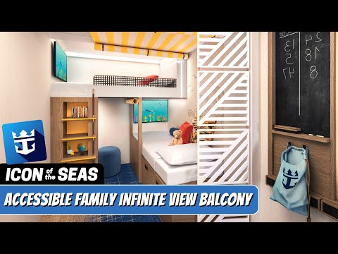 Icon of the Seas Accessible Infinite Family Ocean View walkthrough tour