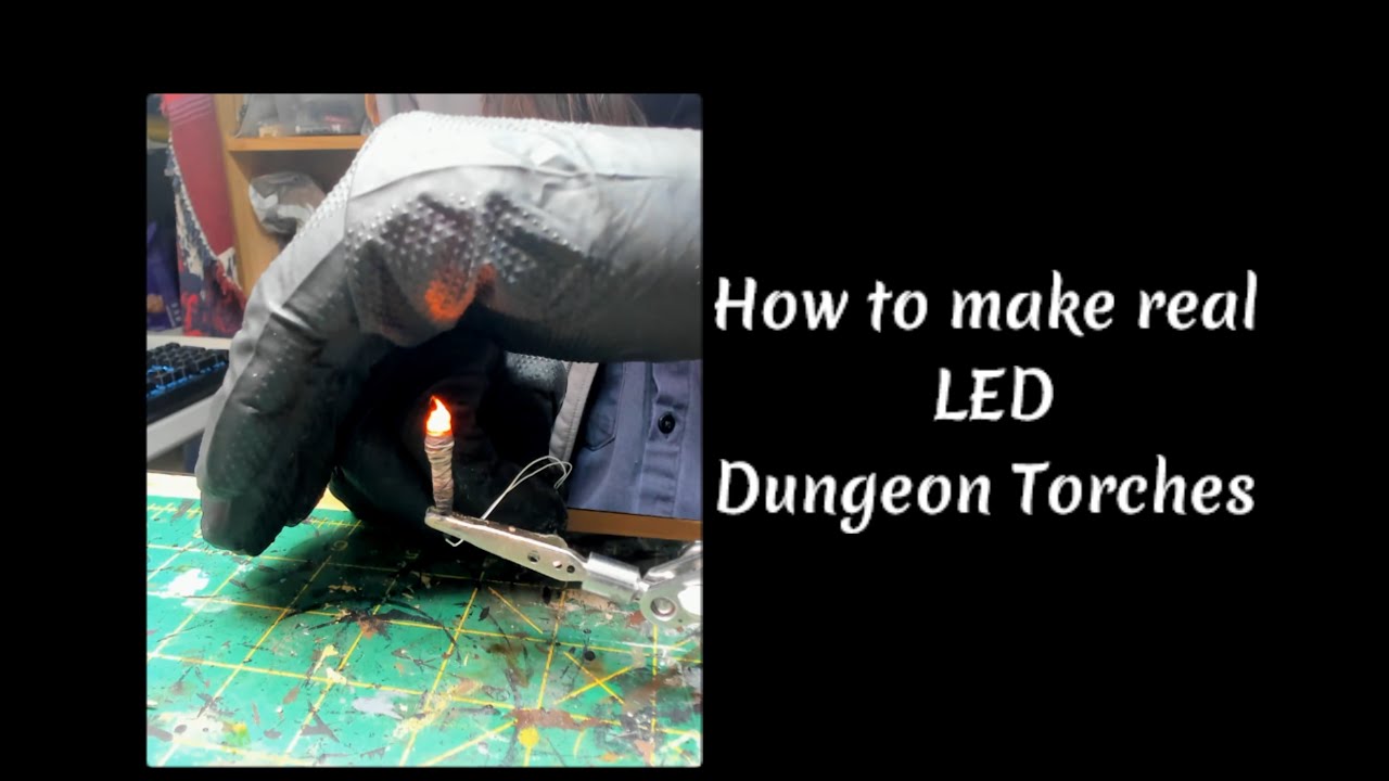 How to make Dungeon Battery LED Torches on the Cheap 👍