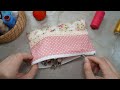 2-Tones Pouch for Dummies 😍 Sewing a Pouch for Beginners - Easy Zipper Pouch DIY