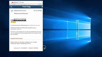 Quick eForms for PeopleSoft LIVE! -  UW-Milwaukee