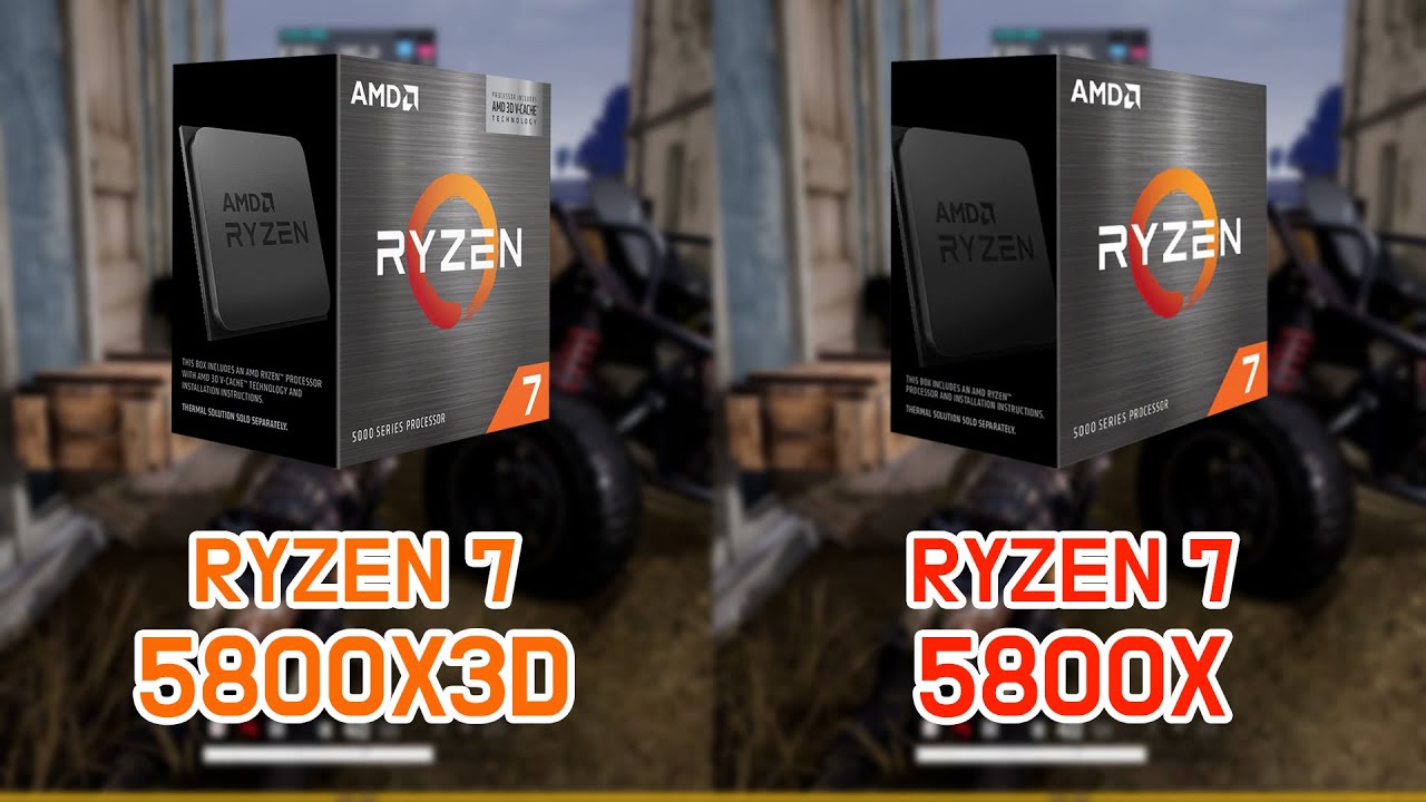 RYZEN 7 5800X3D vs RYZEN 7 5800X with RTX 3080 Ti (7 Games / FHD 