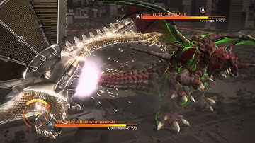 GODZILLA PS4 Online Battle Mecha King Ghidorah vs Destroyah