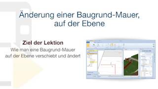 Tutorial von Edificius - Änderung einer Baugrund-Mauer, auf der Ebene - ACCA software