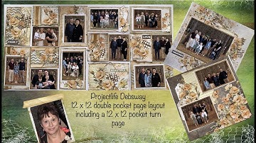 Scrapbook - projectlife  layout  tutorial  process video –how to make a 12x12 double sided layout