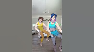 Marsha and Linn dance #anime #fightingchampions  #marshalinstock #linnYungyua #viggleai #dance