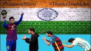 One man 3Fans Welcoming Messi