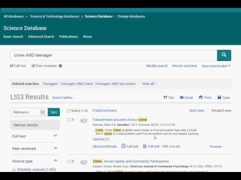 How to find an article using a Proquest database