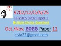 Part 3: October/November 2025 Physics 9702  Paper 12 [Qns 21 to 30] #education ##science #physics