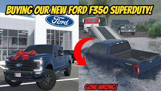Buying Our NEW Ford F350 Truck Greenville Wisconsin Off Roading CRASH Roblox Update Roleplay