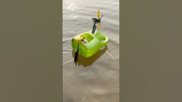 How to make rc boat at home 😱💯 #boat #howtomake #rc