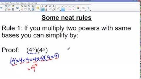 2 5 Exponent Rules with Numerical Bases