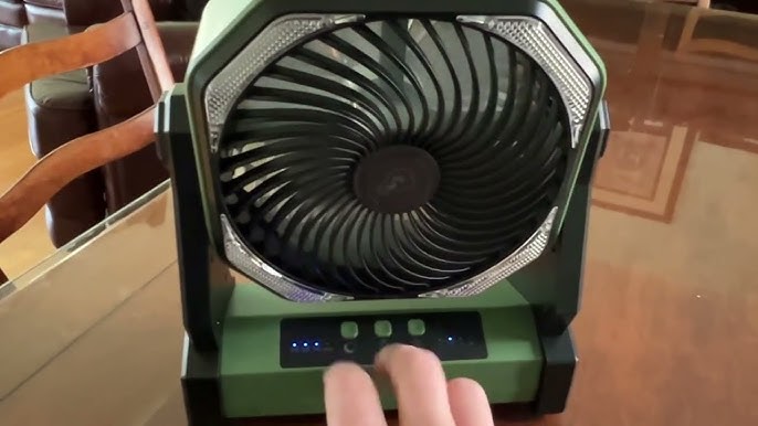 KITWLEMEN Battery-Operated Camping Fan - INSANE 40,000 mAH 