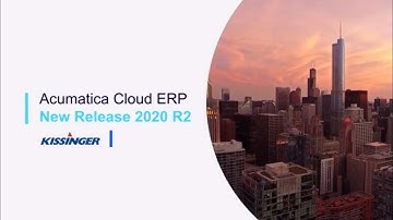 Acumatica Cloud ERP 2020 R2 Release