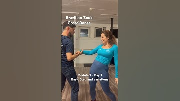 Brazilian Zouk Class - Demo Arianne & Dendê - Module 1 - Basic steps and variations