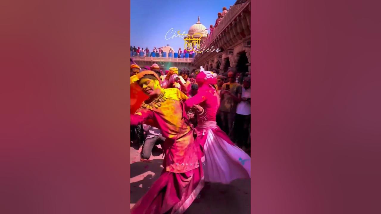 vrindavan live holi