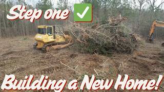 Clearing a new home site - Step one ✅