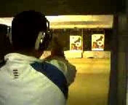 Atul at the shooting range