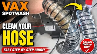 Using self clean hose function on VAX SpotWash as well as empty the Tanks (Easy Guide)